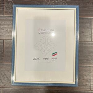 Natalini NWT Made in Italy Milla Blue Wall Frame, 16x20”